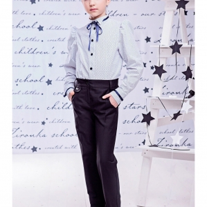 Школьные брюки для девочки черные "Style" Zironka