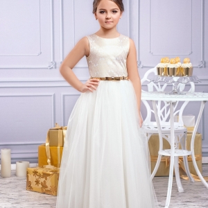 Нарядное детское платье "Золотая классика" Zironka