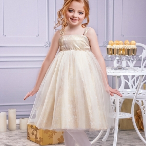 Нарядное детское платье "Gold" Zironka