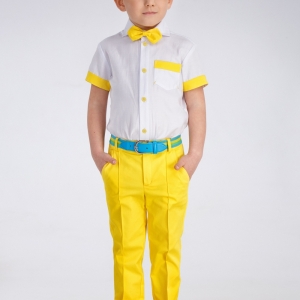 Комплект (брюки, рубашка,бабочка) "Yellow" Zironka