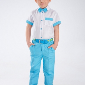 Костюм (брюки, рубашка,бабочка) "Blue" Zironka 