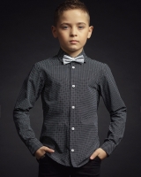 Детская рубашка для мальчика "Black" Zironka