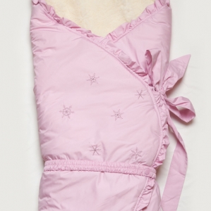 Конверт-одеяло зимний на меху "Розовая сказка " Модный карапуз