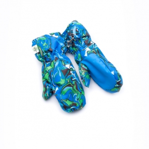Рукавицы непромокаемые для мальчика "Art blue" Модный карапуз